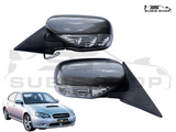 Subaru Liberty Outback 03-06 Carbon Fiber Wrapped Side Wing Mirror Mirrors Pair