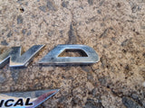 Genuine OEM Subaru XV GT 2017 - 21 Factory Rear Boot Lid AWD Letters Decal OEM
