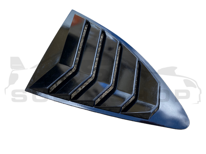 Side Rear Window Louvers Pair Trim For 13 - 20 Subaru BRZ Toyota 86 Gloss Black