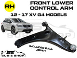 Right Driver Front Lower Control Arm Bush Ball Joint for Subaru XV G4 2012 - 17