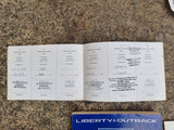 Subaru Liberty GT Turbo GEN 4 03 -06 History Log Book Wallet Brochures