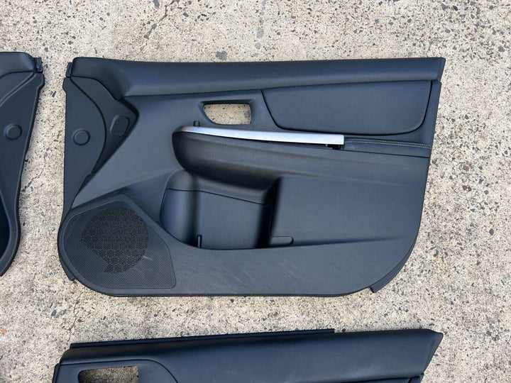 Subaru Impreza GJ G4 11 - 16 Leather interior Door Trims Cards Set Black GENUINE