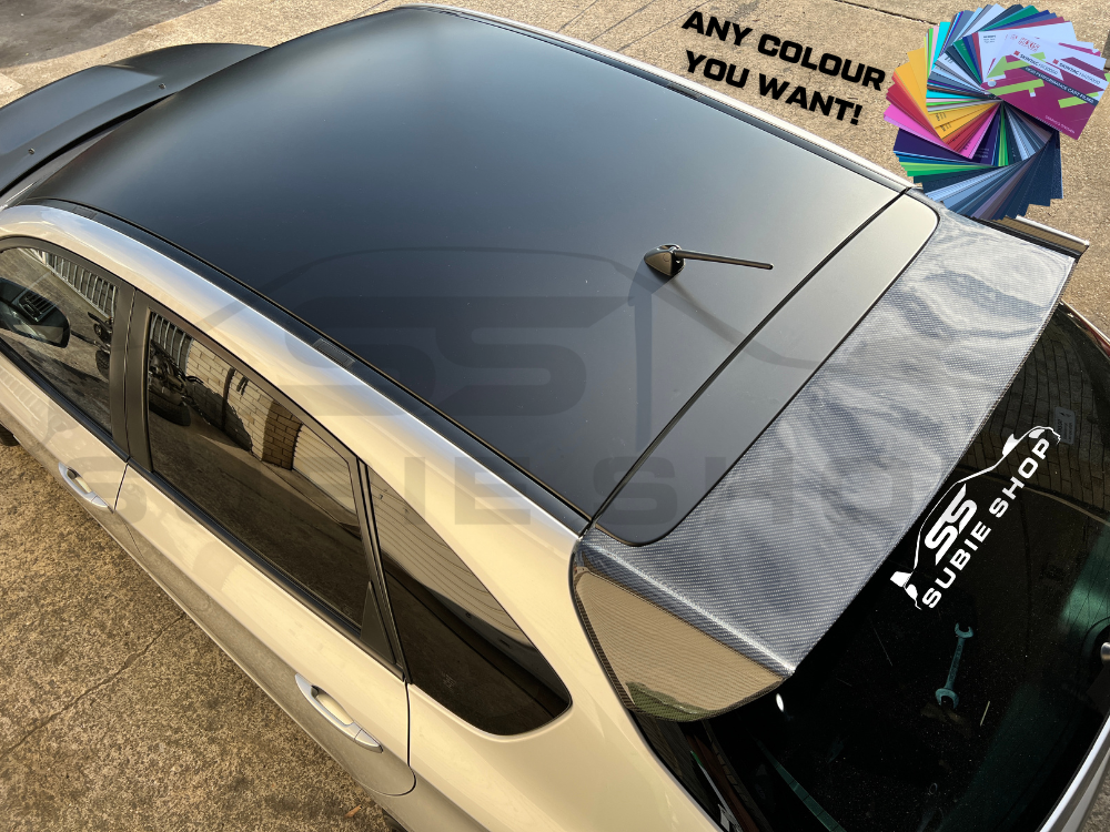 Custom Vinyl Wrap Wrapped ROOF Top Panel For Subaru ANY Colour 3M Aver ...