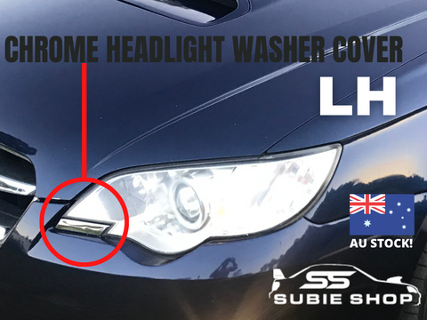 Headlight Chrome Washer Squirter Nozzle Cover Cap For 06 - 09 Subaru Liberty Outback LH