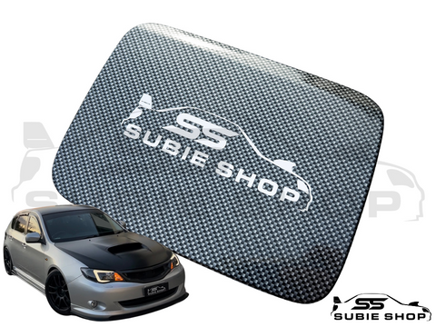 Subaru Impreza HATCH 08 - 11 GH G3 Carbon Fiber Wrapped Petrol Door Lid Panel SS